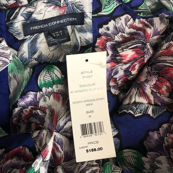French Connection Bonita Springs Strappy Maxi NWT - Picture 9 of 12